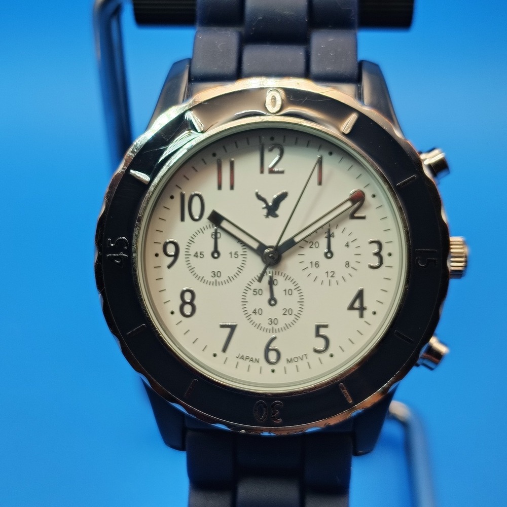Vintage 2007 American Eagle Outfitters Faux Chronograph 40mm Mens Quartz Watch